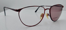 Vintage Marcolin 7501 Burgundy Marble Oval Sunglasses Japan FRAMES ONLY