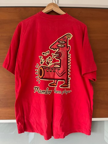 Mambo T-shirt, Horn Player, Large, Red - Vintage - 1992 - Extremely Rare - Picture 3 of 10