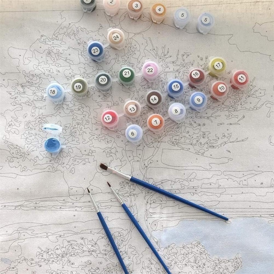 KOMI Paint by Numbers for Adults, DIY Paint by Number Kits on Canvas Painting eBay