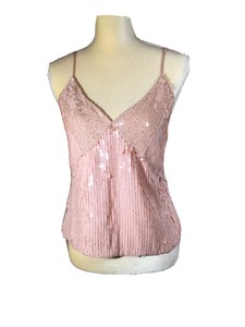 pale pink sequin top