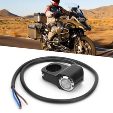 Handlebar Switch Push Button W/Light Reset Lock Universal For Motorcycle Wit SH2