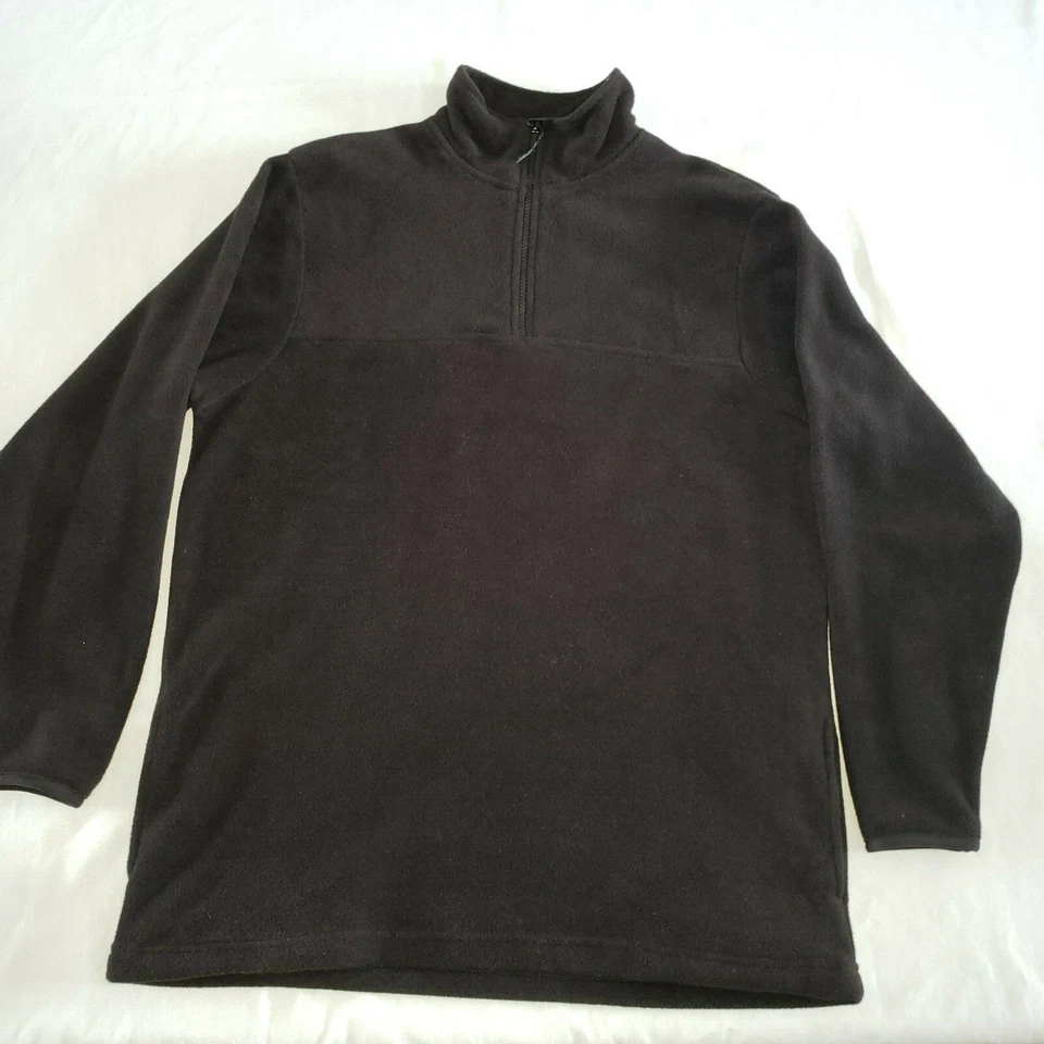 Chaqueta polar vintage de los Juegos Olímpicos de Estados Unidos para mujer suéter negro mediano 1/4 cremallera JC Penney Foto 3 de 4