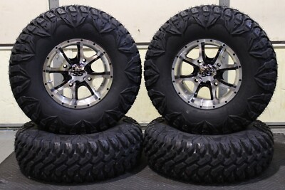 DEFENDER HD8 30'' QBT 846 8 Ply RADIAL ATV TIRE 14'' COBRA M/B WHEEL KIT CAN1CA