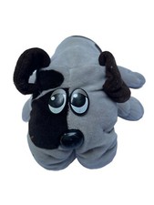 VINTAGE 1985 TONKA POUND PUPPY RUMPLE SKINS Gray w/black spots Brown Ears 17"