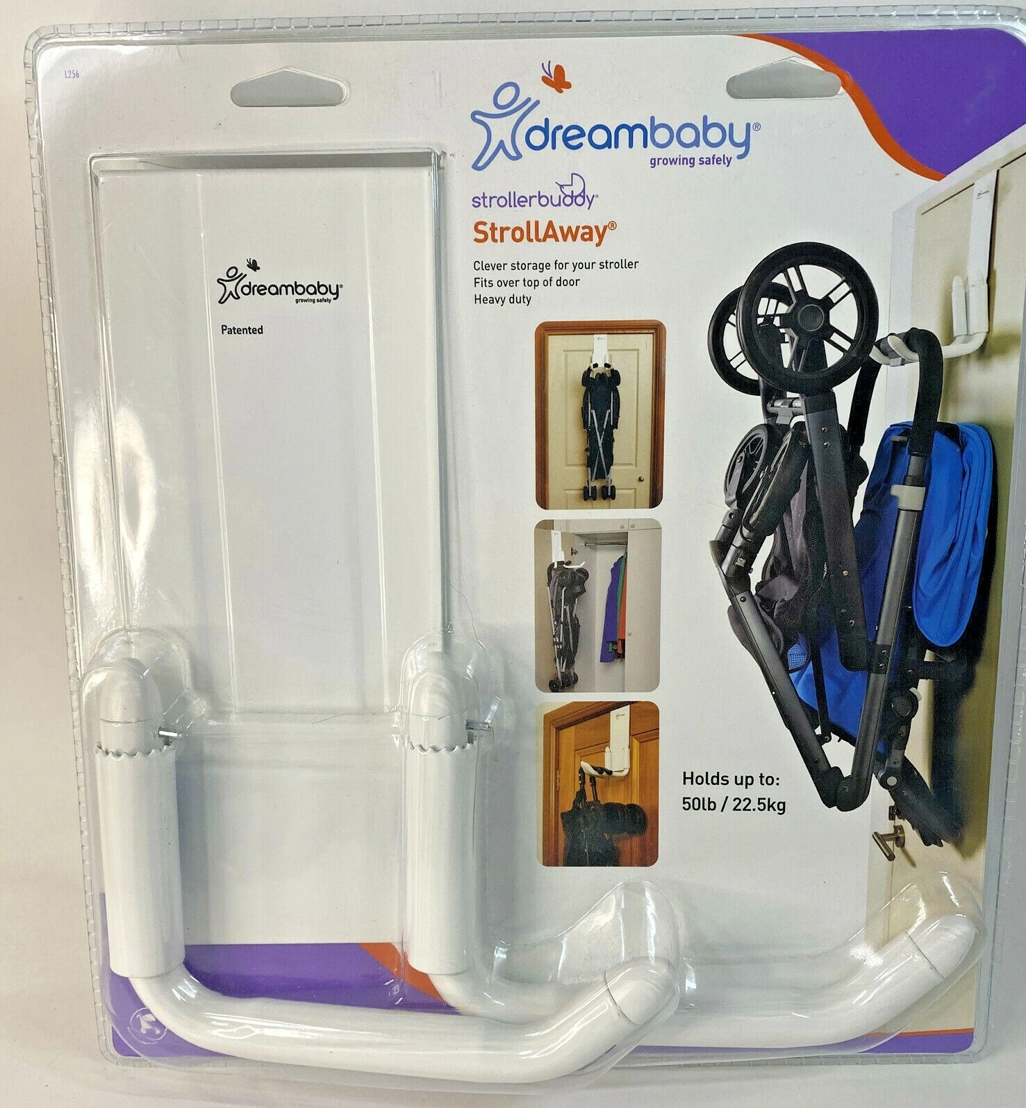 Dreambaby StrollAway Over the Door Stroller Hanger Holds Up To 50 LB