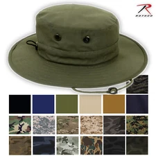Rothco Tactical Military Bucket-Wide Brim Adjustable Boonie Hat (One Size)