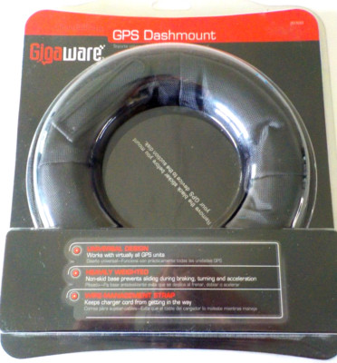 Gigaware Universal GPS Dashmount Weighted Anti Skid Base Brand New Sealed