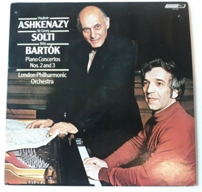 Bartok Piano Concertos Nos. 2 & 3 (Ashkenazy, Solti, London Phil) London CS 7167