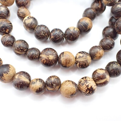 Acai palm nut seed beads Amazon natural rainforest shaman tribal spacers wood