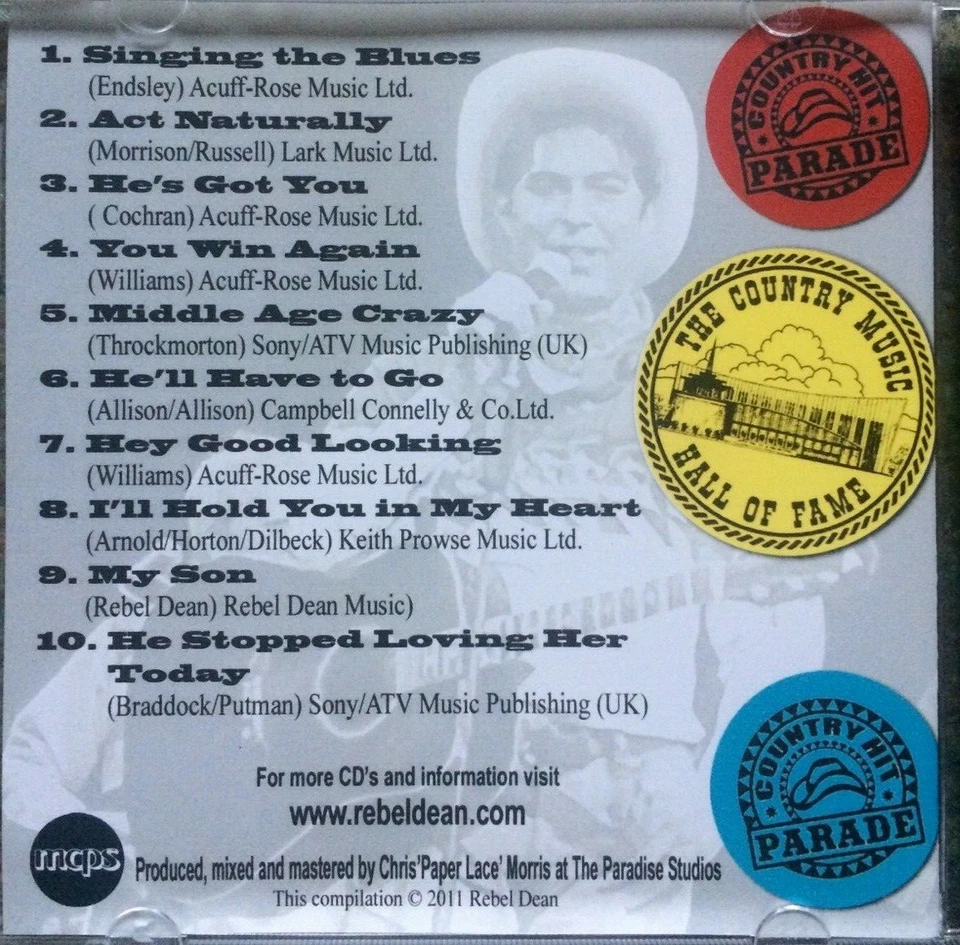 REBEL DEAN - "FOREVER COUNTRY"- 10 TRACK C.D ALBUM (2011) — 第 3/4 张图片