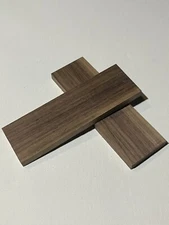 2 Piece Black Walnut Knife Handle Scales Lumber Blank Bookmatched 130x41x9mm #42