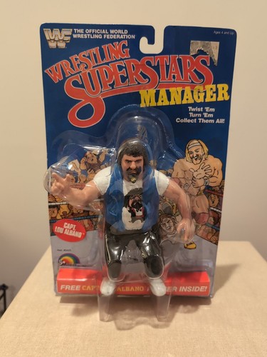 WWF LJN CAPT. LOU ALBANO MOC - GOOD - 1984�...