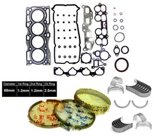 KIT DE ANILLO DE RE-ANILLO MOTOR DOHC QR25DE MLS ADECUADO PARA NISSAN 02-06 ALTIMA SENTRA 2,5 L