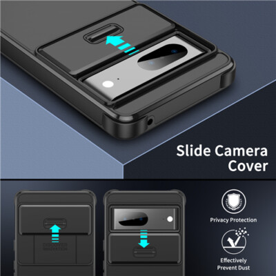 Für Google Pixel 9 Pro XL /8A/7 Slide Kamera Linse Robuste Robuste Hülle Cover
