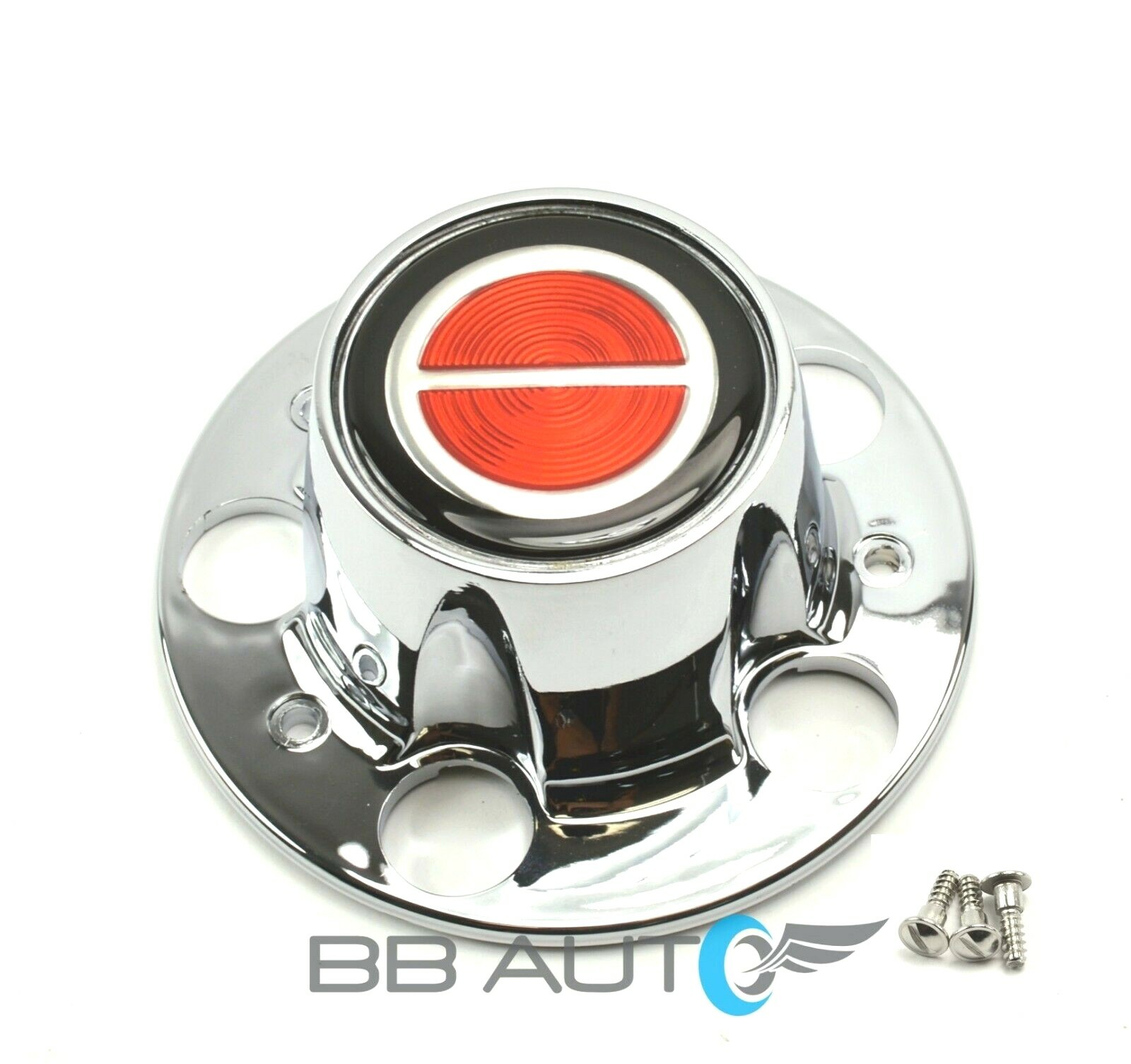 New Chrome Red Logo Wheel Hub Center Cap for 19841997 Ranger Explorer