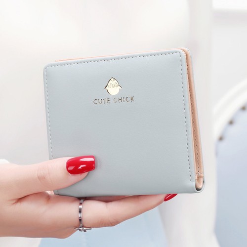 Fashion Cute Cat Bifold Mini Wallet Womens Short Coin Card Holder Case Purse - Picture 10 of 10