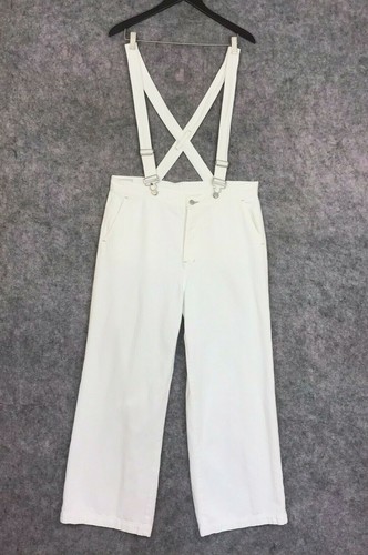 Gap Ultra Wide Leg Jeans Denim Overalls 