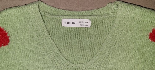 Shein girls moss green mushroom design pullover long sleeve sweater size 8 years - Picture 3 of 6