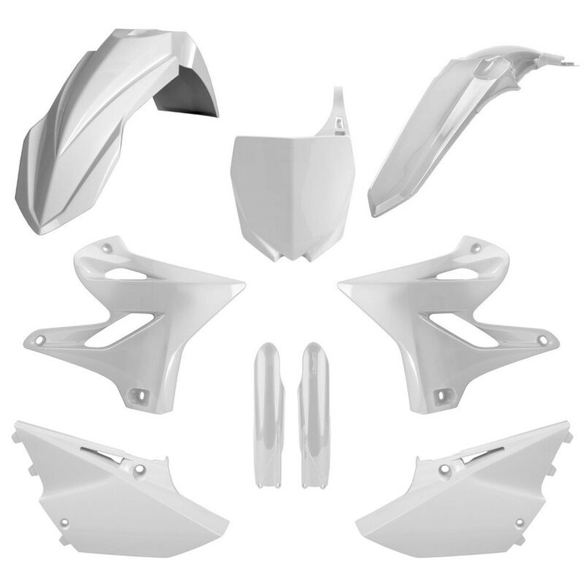 Kit plaque avant Yamaha YZ 250 pour remplacer les plastiques usés de moto cross 125 YZ