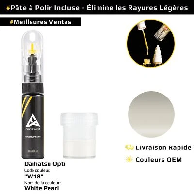 Peinture de retouche pour Daihatsu Opti Code: W18 White Pearl - Photo 1/4