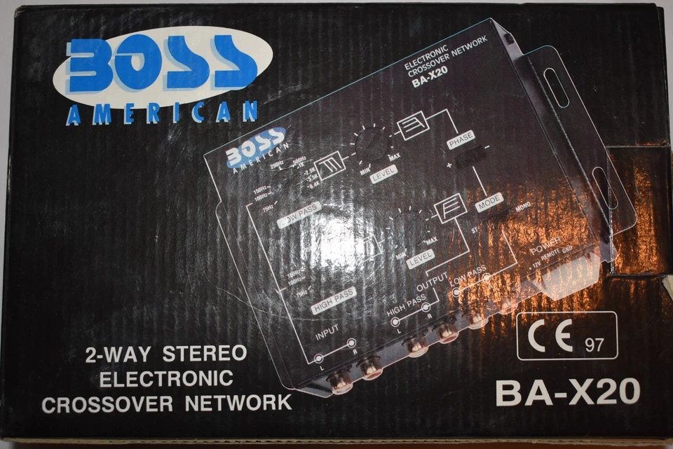 NEW in box old stock 12 volt Boss American 2 way active crossover - Image 2 of 4