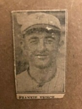 Frankie Frisch HOF 1925 W590 Strip Card 