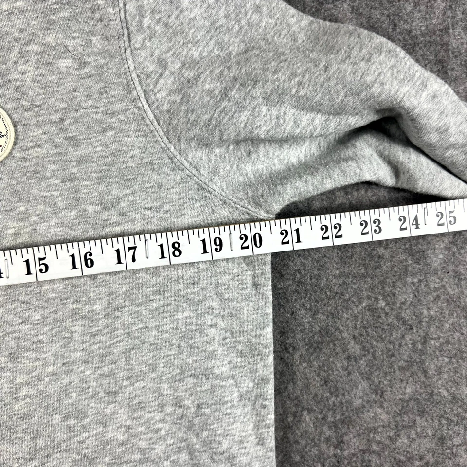 Converse Mens Hoodie Medium Grey Long Sleeve Pullover Kangaroo Pockets Casual - image 4 of 4