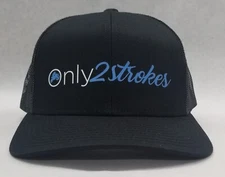 ONLY 2 STROKES MOTOCROSS SNAPBACK TRUCKER HAT HONDA KAWASAKI SUZUKI DIRT BIKE