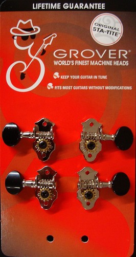 Grover 9NB Sta-Tite™ Geared Ukulele tuning machines (9 Series)