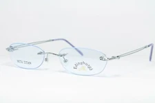 EDINGBURGH F101-5 Original Vintage Eyeglasses Rimless Frame TITAN Made in Japan