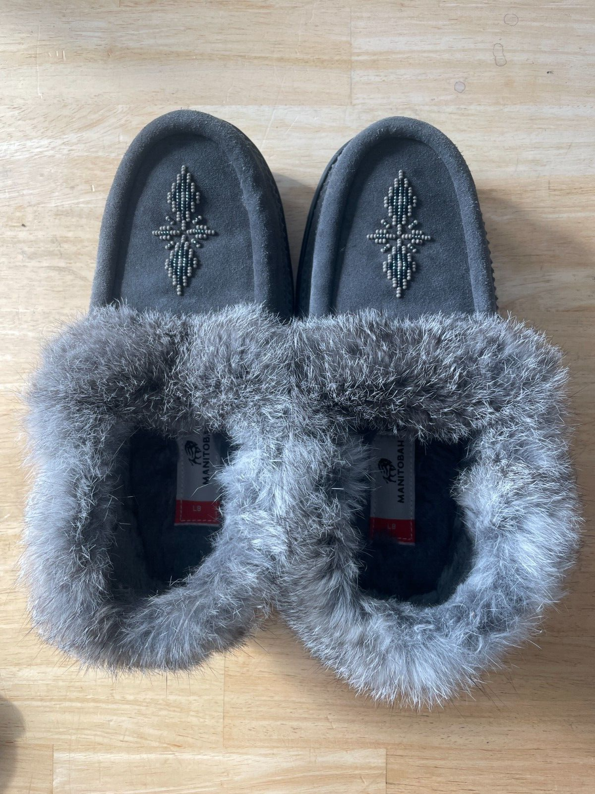 SAOLA Manitobah Mocassini da Viaggio con Suola in Gomma Donna 8 Uomo 6 Grigio Antracite