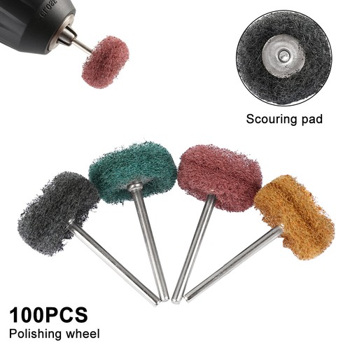 100x Abrasive Wheel Buffing Polishing Wheel For Dremel Rotary Drill Bit Set≈❁ - Picture 5 of 11