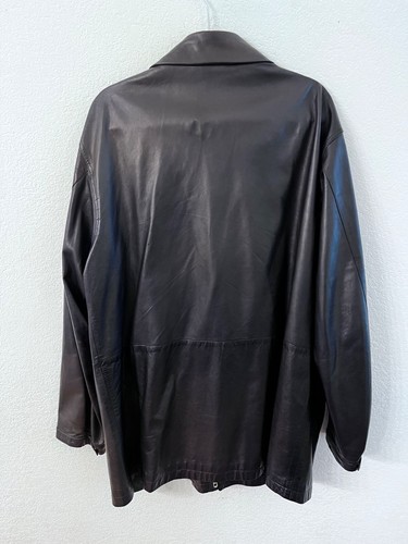 Ralph Lauren purple label black lamb skin fireman nautical jacket mens size XL - Picture 9 of 11
