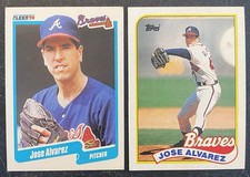 1990 Fleer Jose Alvarez Atlanta Braves & 1979 Topps