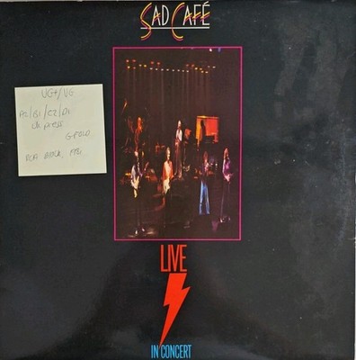Sad Cafe Live In Concert Vinyl Record VG+/VG SADLP5 1981 