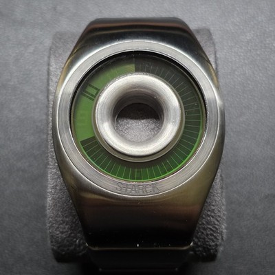 Fossil x Philippe Starck PH-1108 O Ring Watch Y2K – Green Dial