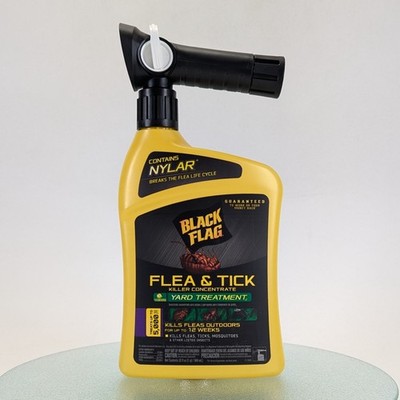Black Flag Flea & Tick Killer Concentrate Yard Treatment Spray, 32 Oz
