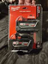 Milwaukee 48-11-1822 M18 REDLITHIUM XC 3.0 Battery 2-Pack, New