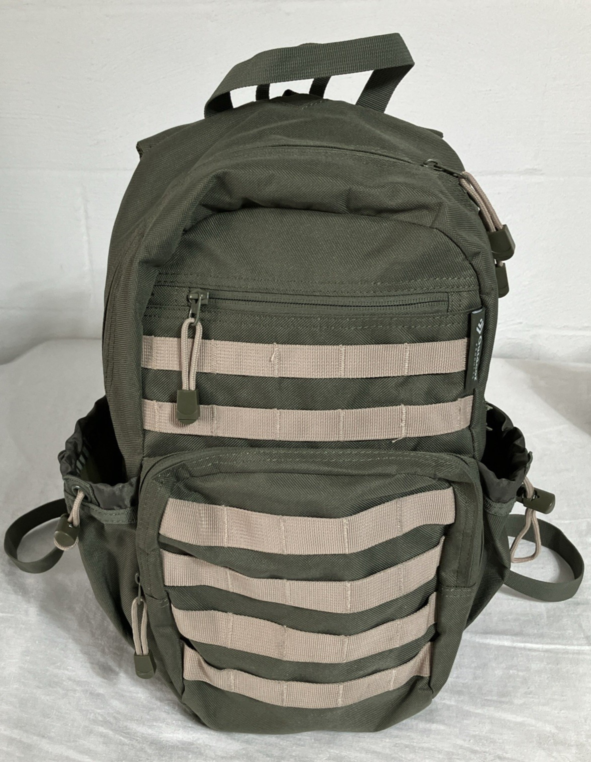 Daypack Army Green Multi Pocket Hiking School Neutral