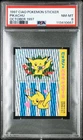 Pikachu Sticker Pokemon Prism Ciao Magazine October 1997 Japanese PSA 8