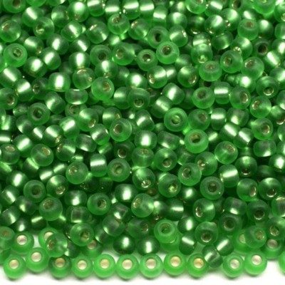 10/0 57100 Matt Preciosa Tschechische kleine Glasperlen Rocailles 2,3 mm. Grün