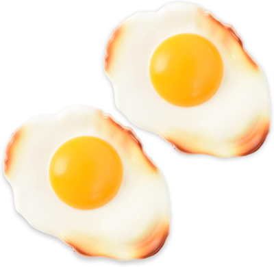 Fake Fried Egg Simulation Artificial Food Play Food Model Play House Kitchen Dec