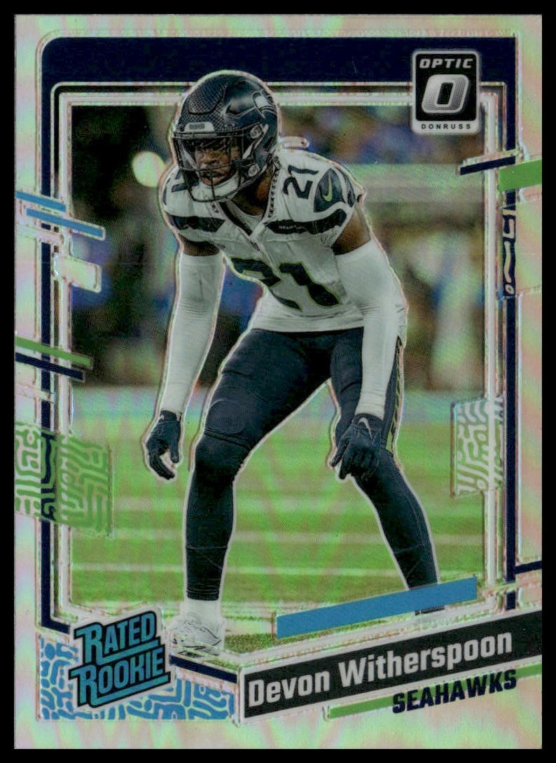 2023 Donruss Optic Football #292 Devon Witherspoon Holo Seattle Seahawks RC