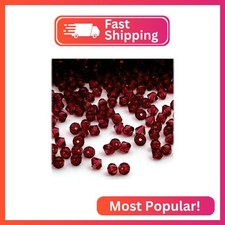 The Crafts Outlet, 1,000-pc Acrylic Bicone Beads, Faceted, 4mm, Devil red Wine