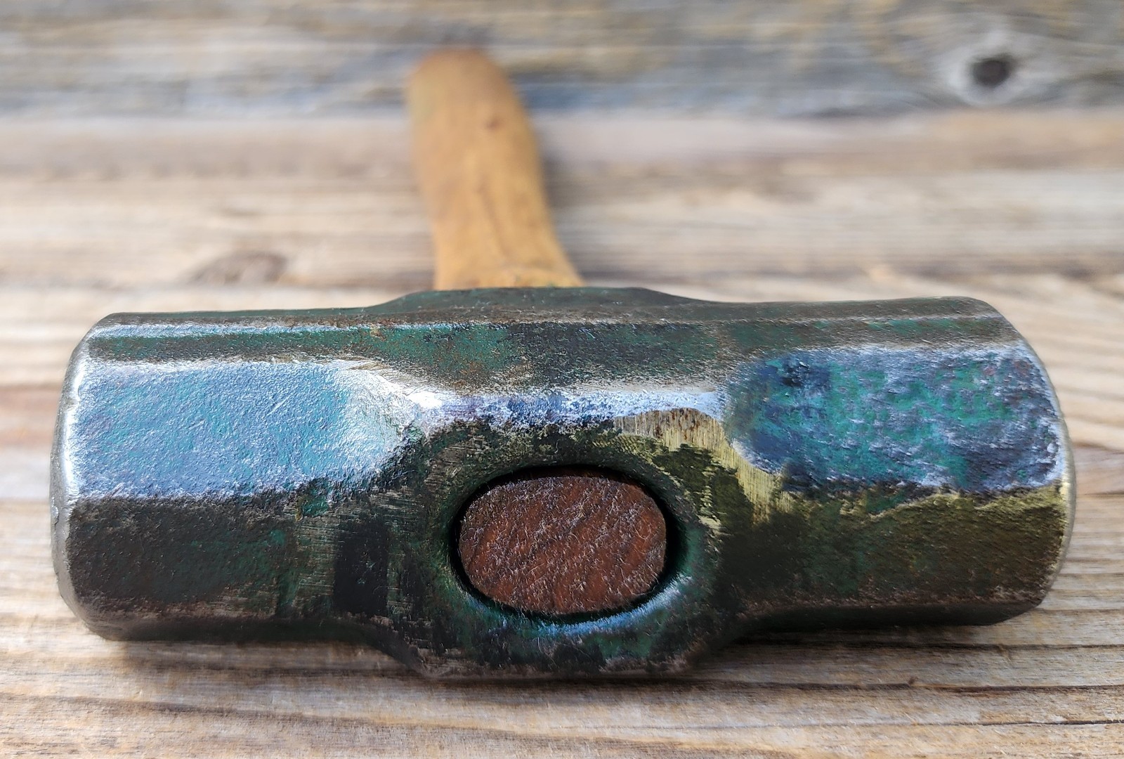 Vintage Woodings Verona 2 LB Double Faced Mini Sledge w/ Wood Handle USA Made