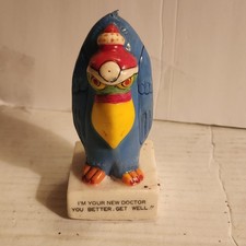 Vintage Parrot Doctor Get Well Candle