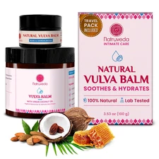 Vulva Soothing Balm 3.53oz – Natural Fragrance Free Vaginal Moisturizer & Drynes