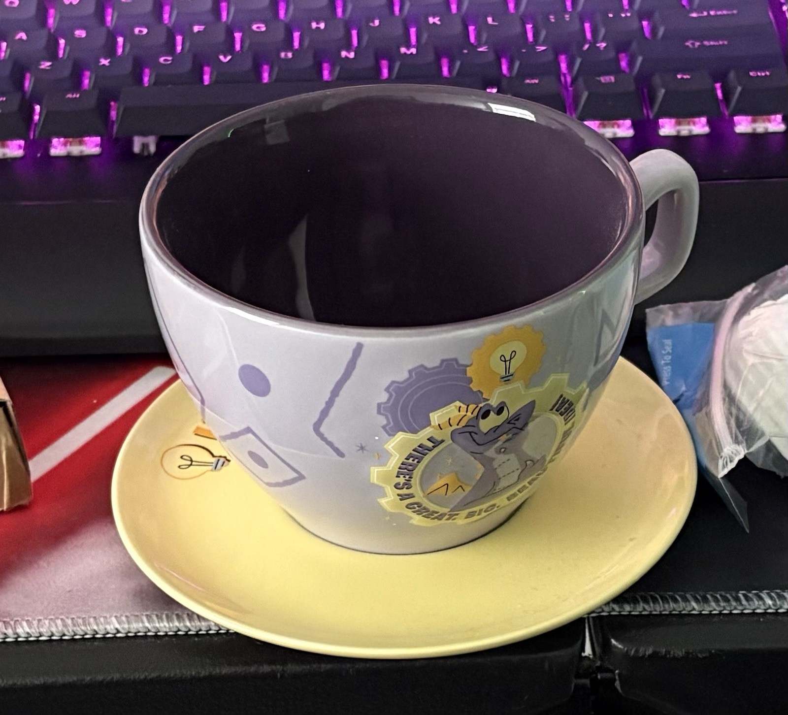 Disney World Figment Imagination 16oz Mug & Saucer Set New