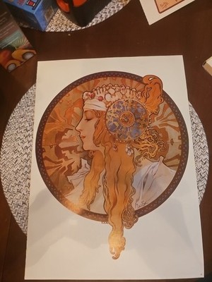 Posters Of Mucha,  Alphonse Mucha Tete Byzantine La Blonde 15x11 Poster