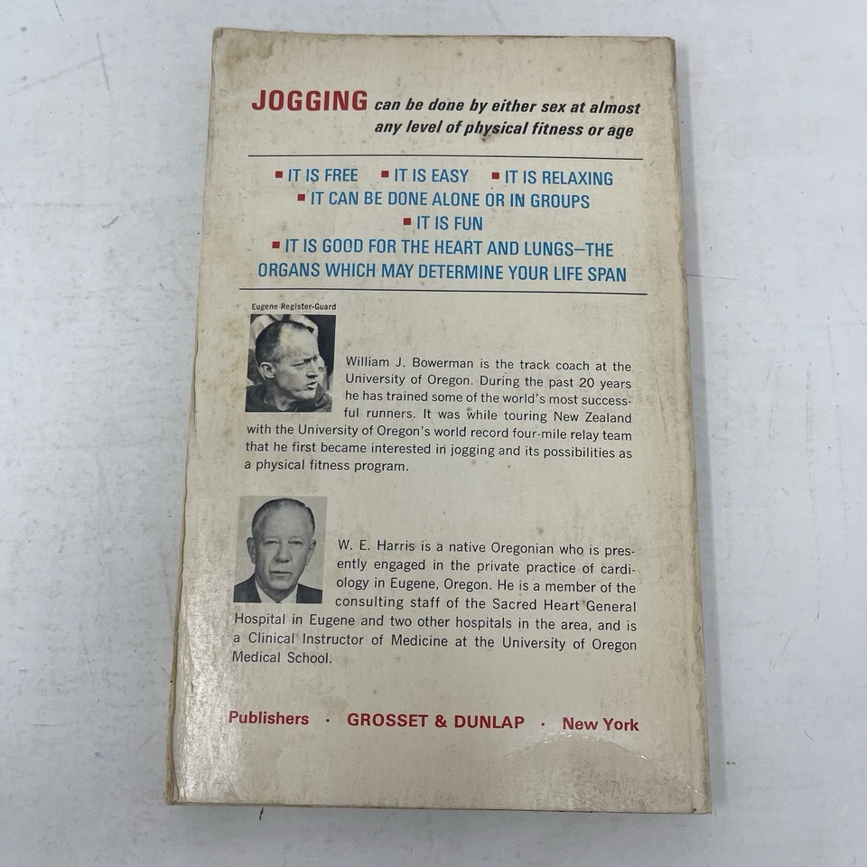 Jogging William J. Bowerman W. E. Harris 1967 PB Vintage Physical Fitness Foto 2 de 4